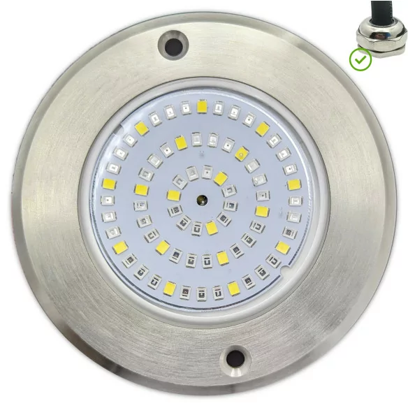 LED Cold White Stainless Steel Swimming Pool Spotlight Ø16CM 10W - 1