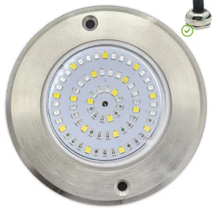 Foco LED Blanco Frío Acero Inoxidable | 11CM ø 6W