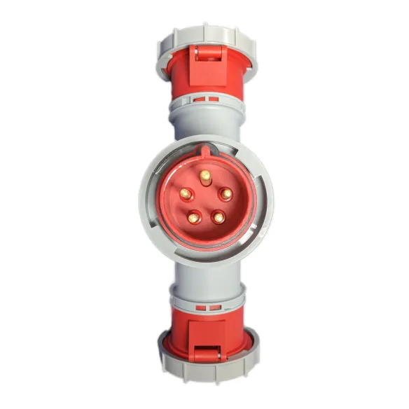 Adaptador industrial 3P+N+T 1 pino / 3 tomadas 32A 400V IP67 - 2