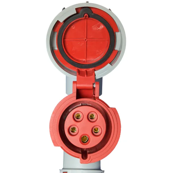 Adaptador industrial 3P+N+T 1 pino / 3 tomadas 32A 400V IP67 - 4