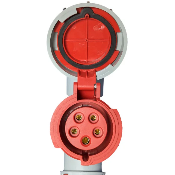 Adaptateur industriel 3P+N+T 1 broche / 3 prises 32A 400V IP67 - 4