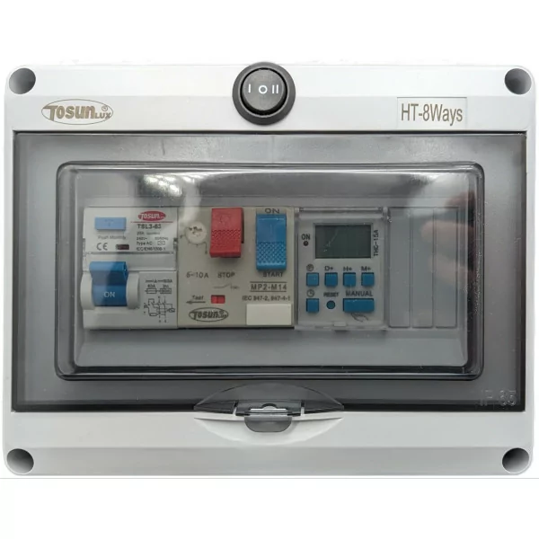 Basic electrical panel for swimming pool