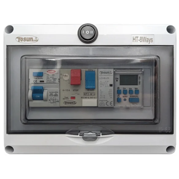 Cuadro eléctrico básico para piscina con Contactor para Motor