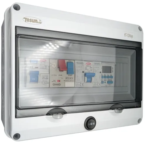 Painel eléctrico para piscina com contactor motorizado adequado para clorador - 2