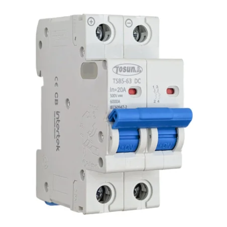 Disyuntor de corriente continua para sistemas fotovoltaicos 2P 6-25A - 1