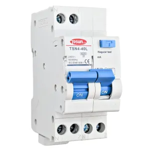 Disjoncteur (différentiel + disjoncteur) Type courbe C AC 30mA 2