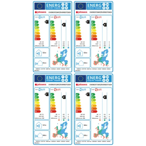Climatiseur mural split noir A+++ avec chauffage et refroidissement