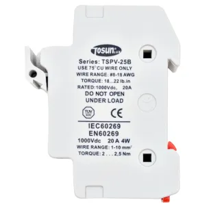 Photovoltaic Fuse Holder 1000V DC 20A | Solar gPV TÜV Certified 2