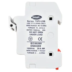 Porte-fusible photovoltaïque 1000V DC 20A | Solar gPV TÜV Certified 2
