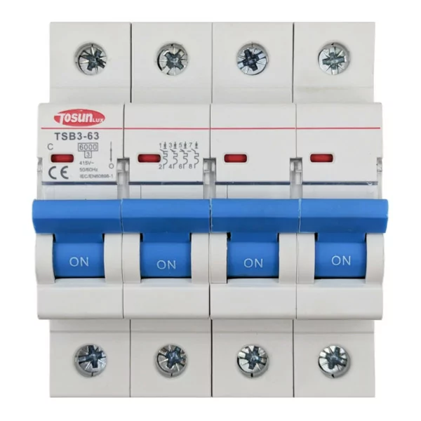 Disjoncteur miniature 4P 6kA 10-40A