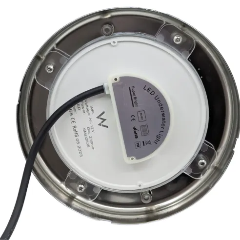 Foco LED piscina Ø23 cm 12V AC – Acero inox 316, 35 W, 3450 lm | Swimhome