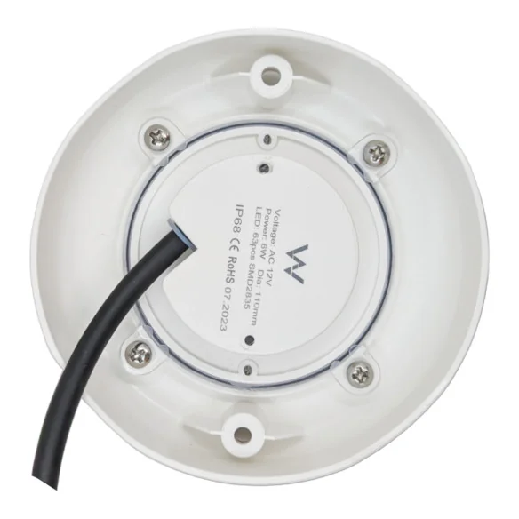 Surface LED Pool Light 11cm 6W Cool White 6000K