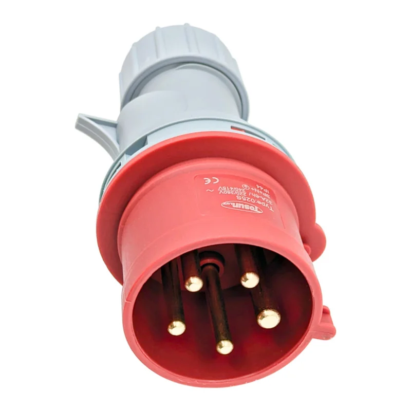 3-Phase Connector 32A 4P+E IP44 | Industrial Heavy Duty Plug
