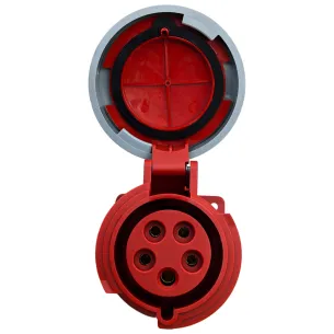 Conector de ficha macho trifásico 4P+T ou 3P+N+T