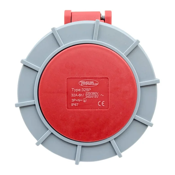 Connecteur mâle triphasé 4P+T ou 3P+N+T