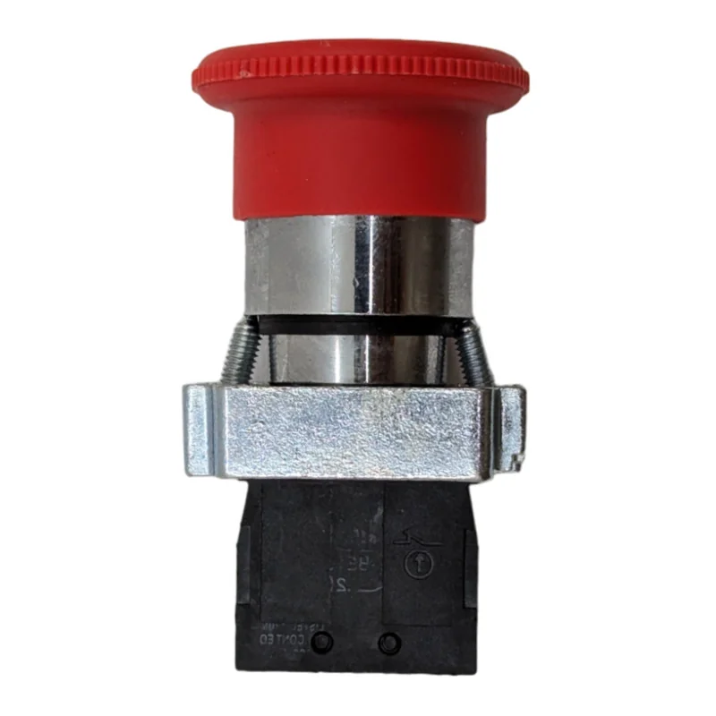 Red Flush-Mounted Emergency Mushroom Push Button