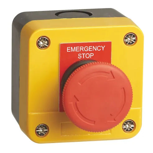 Pulsador Empotrable de Emergencia Rojo - Tipo Seta