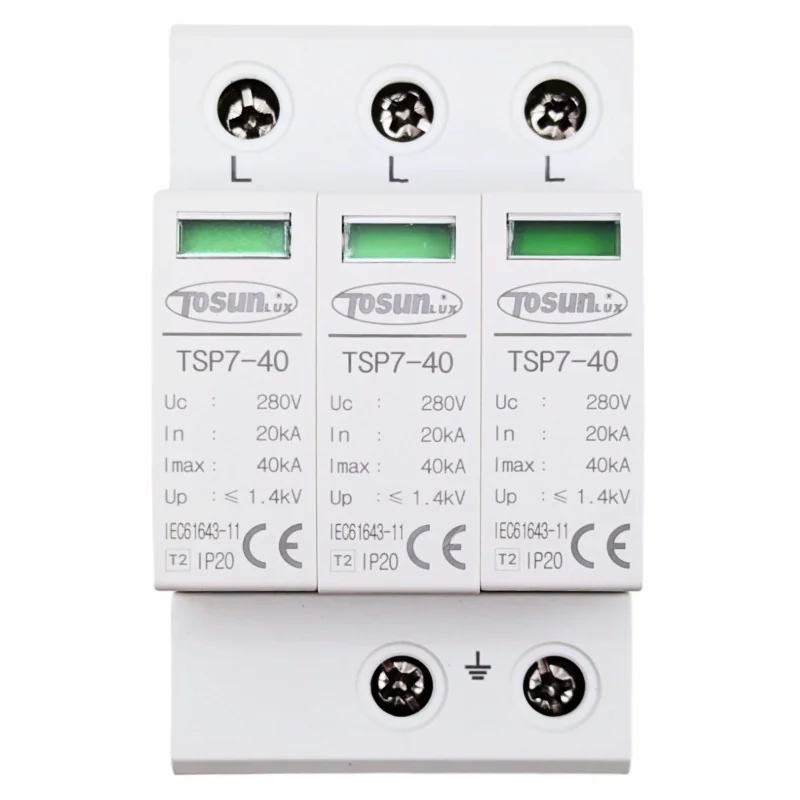 Protector de Sobretensiones Transitorias de 2 o 3 Polos y NPE