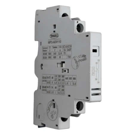 Contacto Auxiliar AD0110 1NC (FAULT) + NO para Guardamotor