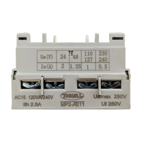 Contacto Auxiliar Frontal para Guardamotor AE11 NO+NC