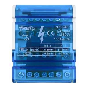 Yellow Terminal Block up to 125A - Swim Home