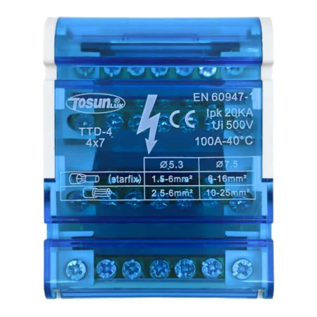 Yellow Terminal Block up to 125A - Swim Home