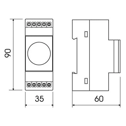 Interruptor horario Diario con Reserva-2 DIN - Perry