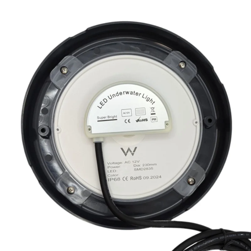 Projetor LED para piscina 30W Antracite | Luz branca quente 3000K