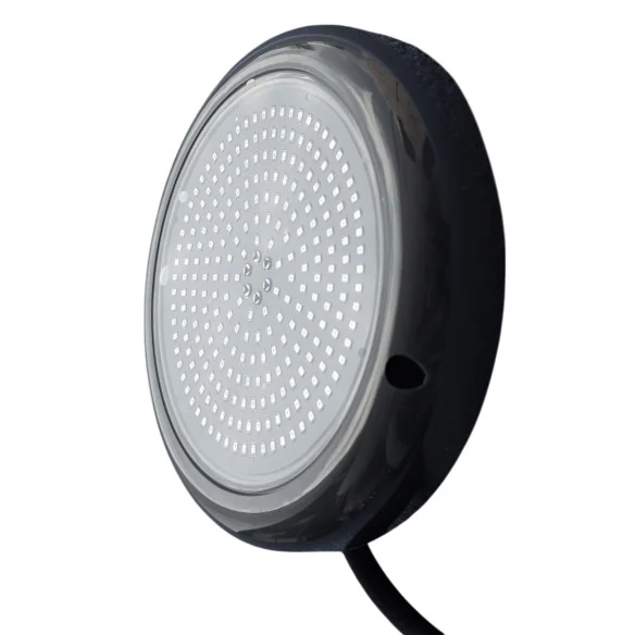 Surface LED Pool Spotlight 15W 12V AC | 6000K Premium Black