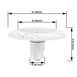 Projecteur ABS LED 6W RGB pour piscines en fibre, en liner ou en tôle armée 2