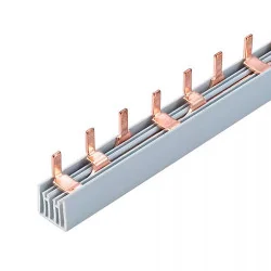 Peigne de raccordement tripolaire pour 63A 12 modules
