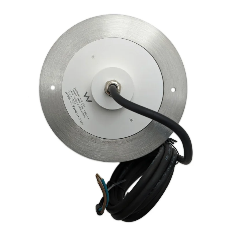 10W 12V AC RGB Stainless Steel LED Pool Spotlight - Ultrathin 16cm