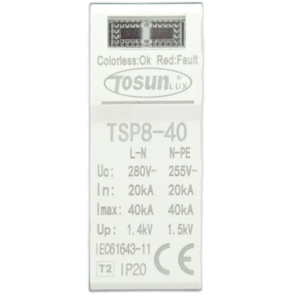 Modulo para Protector de sobretensiones transitorias 1P+NPE AC 40kA