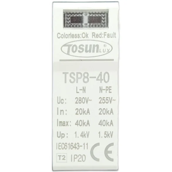 Módulo de Substituição Protetor de Sobretensões TSP8-40kA 40kA