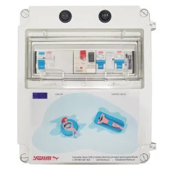 Quadro elétrico trifásico da piscina com transformador Swimhome