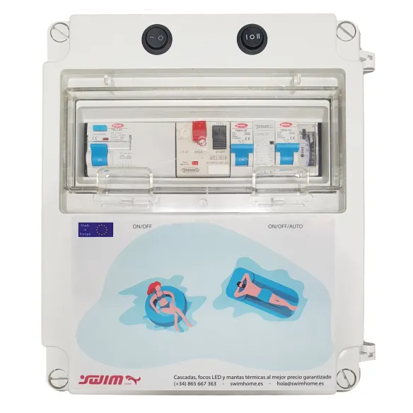 Tableau électrique triphasé de la piscine avec transformateur Swimhome