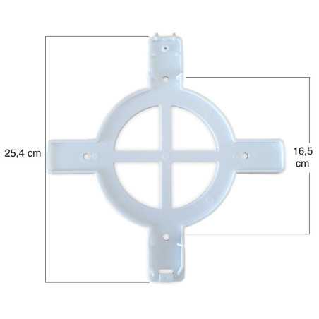 Projecteur LED RVB 18W : Traverse standard : Installation en surface