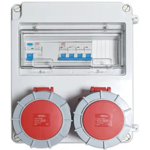 Electrical Panel 2 Sockets with Differential and Circuit Breaker Swimhome