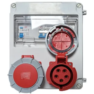 Electrical Panel 2 Sockets with Differential and Circuit Breaker Swimhome 2