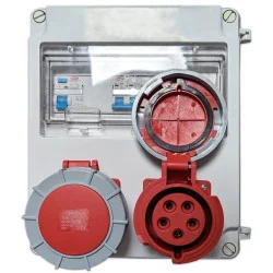 Tomadas de painel eléctrico 2 com diferencial e disjuntor Swimhome 2