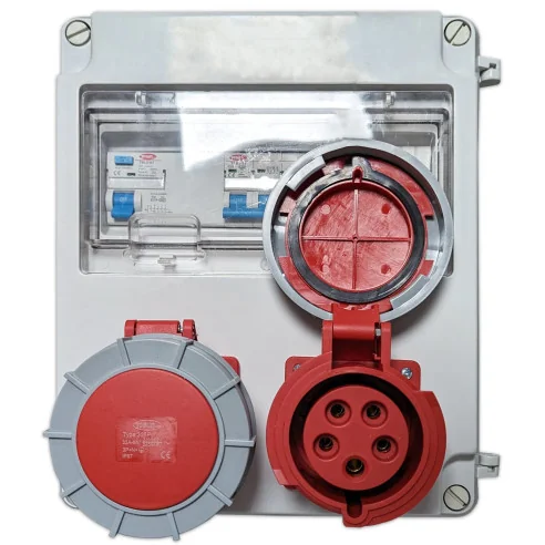 Tableau électrique 2 prises avec différentiel et disjoncteur Swimhome