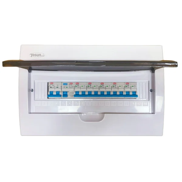 copy of Electrical Panel 12 Modules with 5 Circuit Breakers and Differential Circuit Breaker