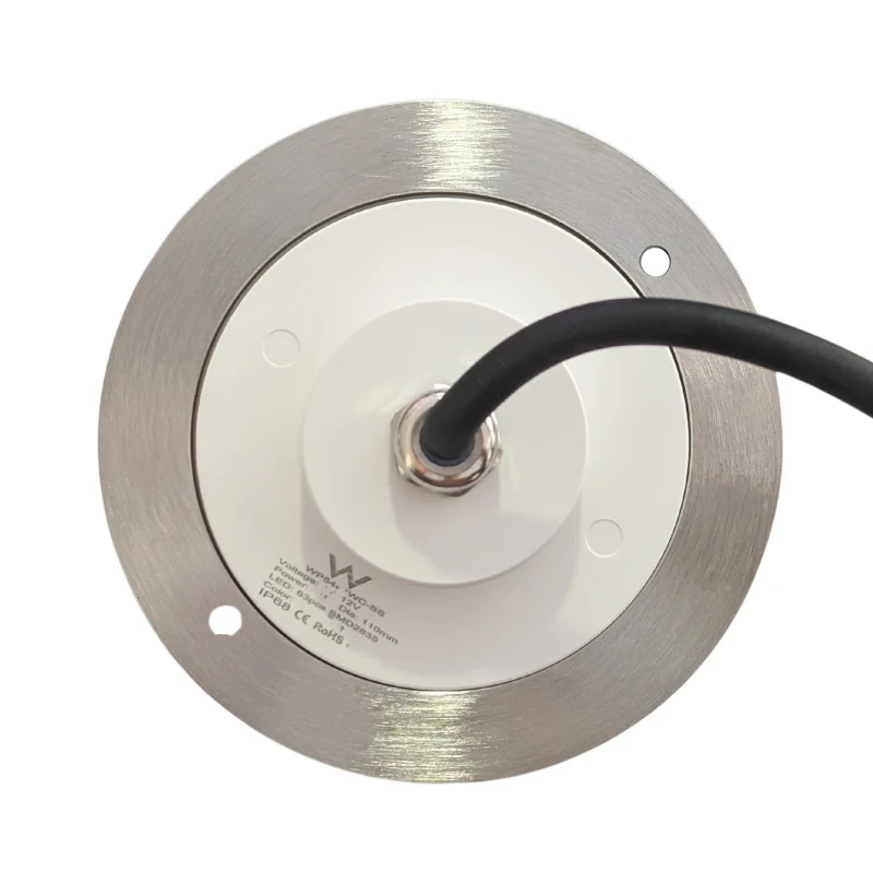 Foco LED Branco Frio Aço Inoxidável | 11CM Diâmetro 6W