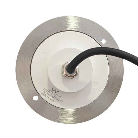 Projecteur LED Blanc Froid Inox | 11CM Diamètre 6W