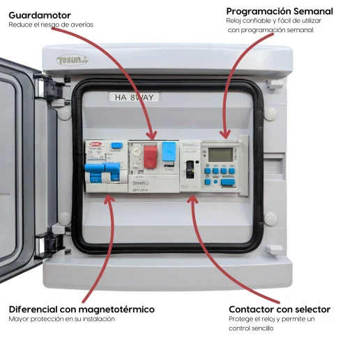 Painel de controlo elétrico da piscina Swim Home Contactor do motor Swim Home