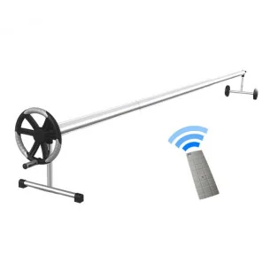 Enrouleur télescopique Premium motorisé et télécommandé : Long - 4,80 - 6,20 m (tube de 92 mm)