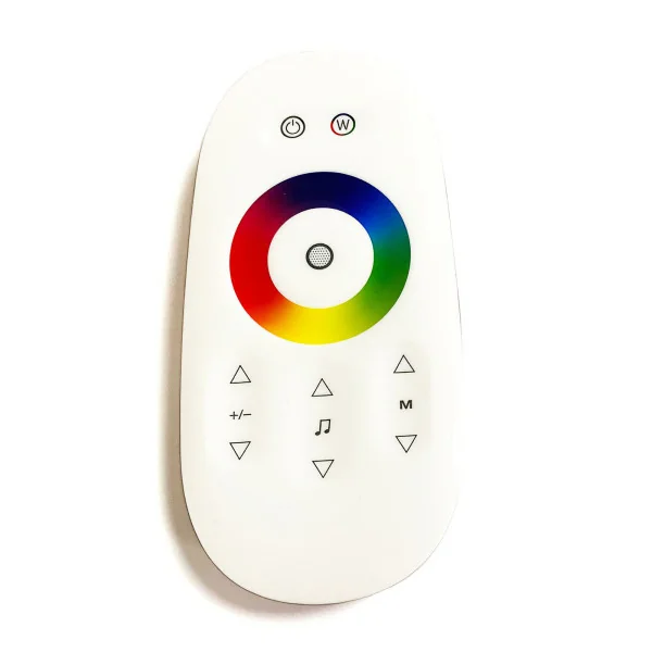 Controlo remoto RGBW para fitas de LED e projectores 5 fios | 18A, controlo tátil