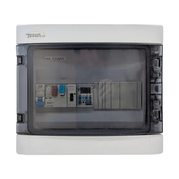Quadro elétrico para piscina com contactor e transformador
