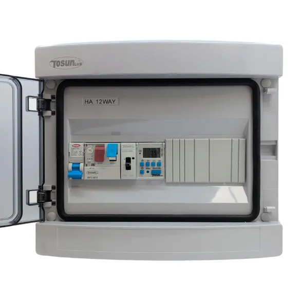 Quadro elétrico para piscina com contactor e transformador