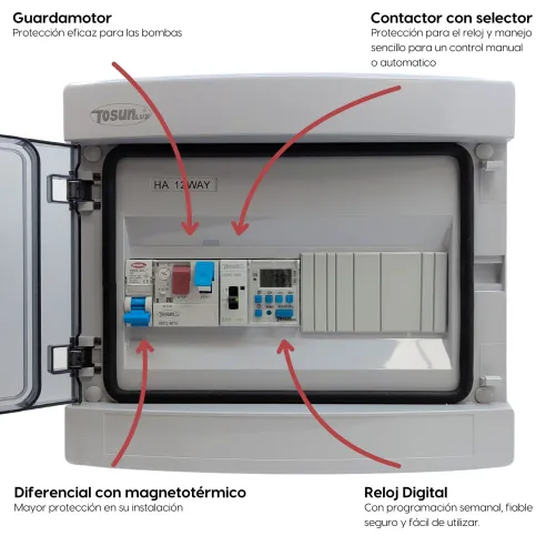 Swimming Pool Control Panel with Power Supply
